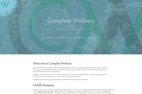 Complete Wellness website